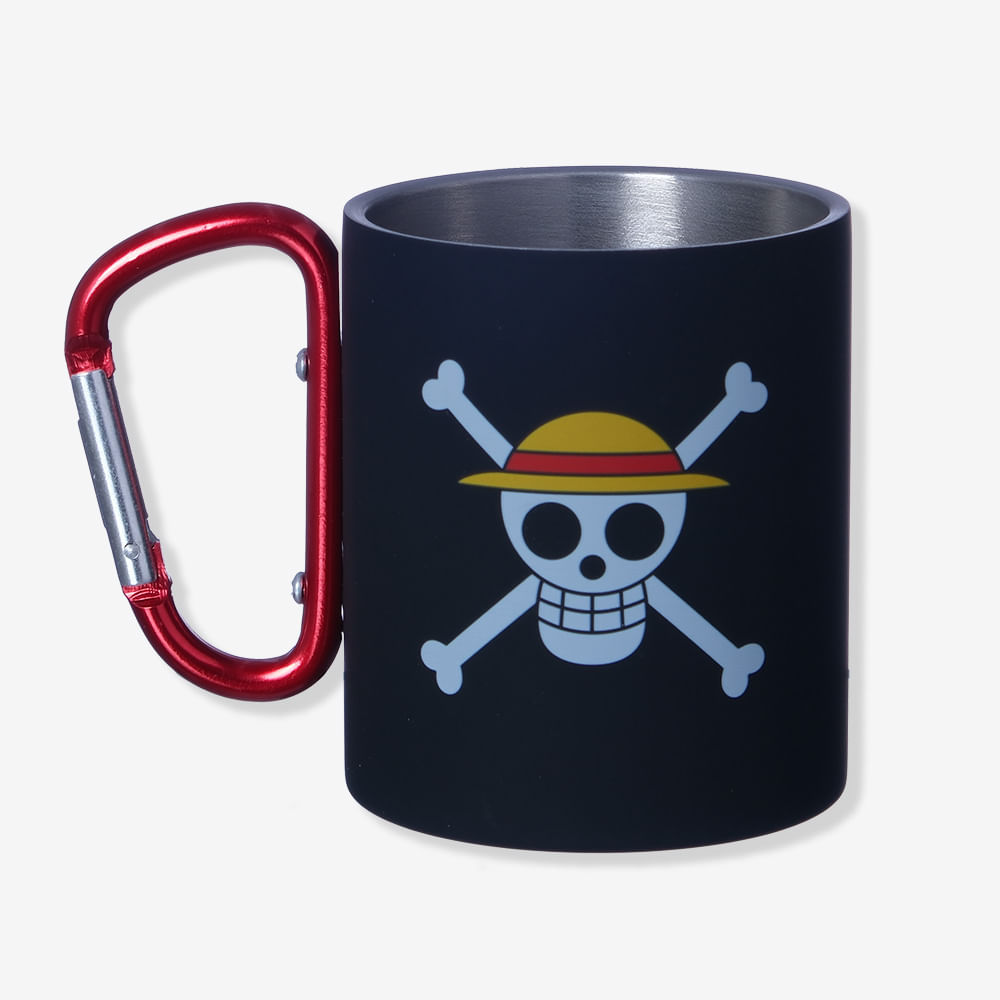 Caneca Mosquetão Luffy Skull - One Piece