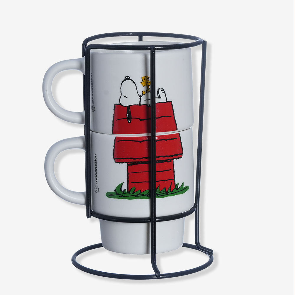 Kit Canecas Empilháveis Snoopy