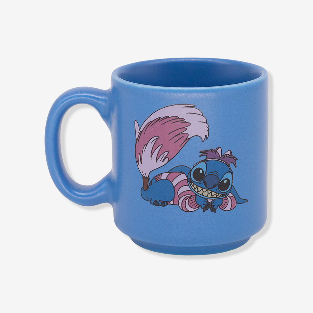 Caneca Mini Tina Stitch Gato Risonho - Disney